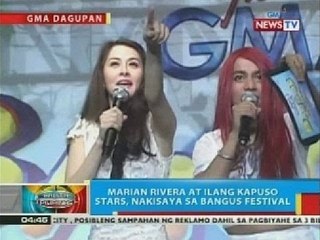 Marian Rivera at ilang Kapuso stars, nakisaya sa Bangus Festival sa Dagupan City