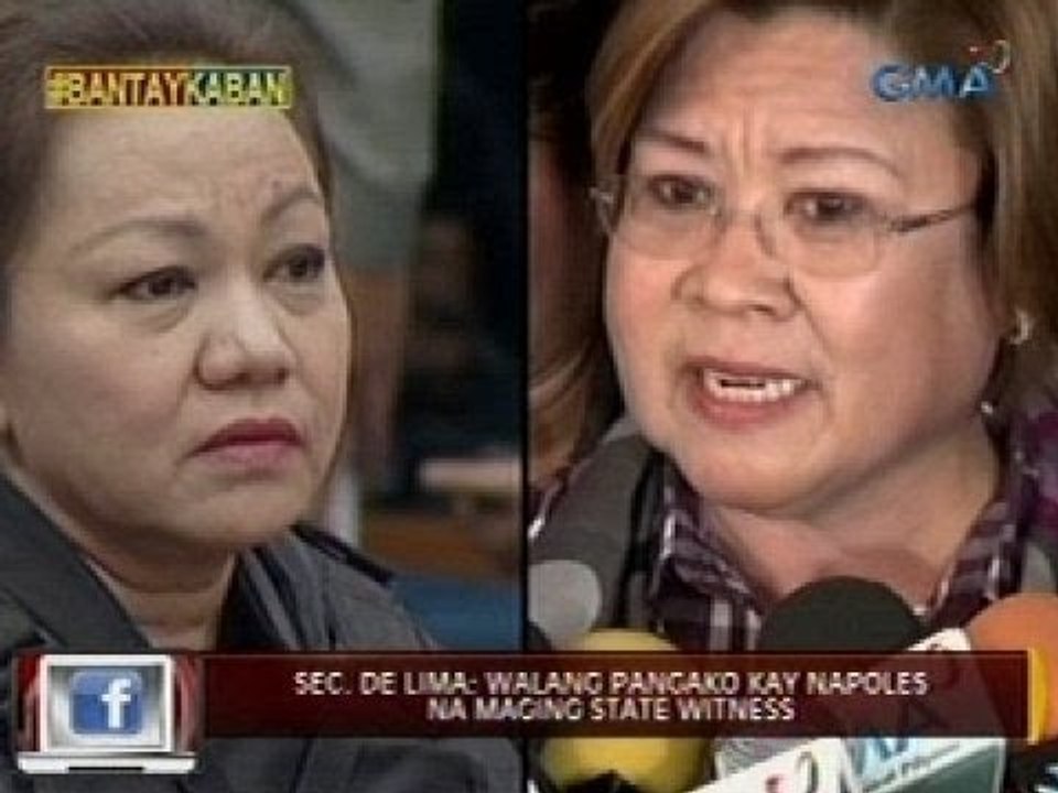 Mga pork barrel scam whistleblower, tutol na maging state witness si Napoles