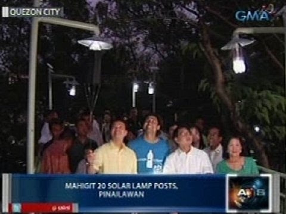 Saksi: Mahigit 20 solar lamp posts sa Quezon City, pinailawan
