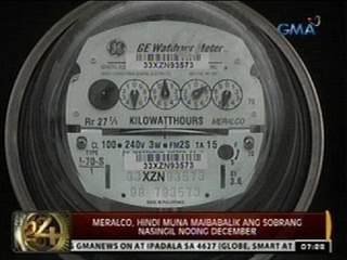 24 Oras: Meralco, hindi muna maibabalik ang sobrang nasingil noong December
