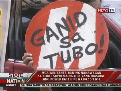 Mga militante, muling nanawagan sa SC na tuluyang ibasura ang power rate hike na P4.15/kwh