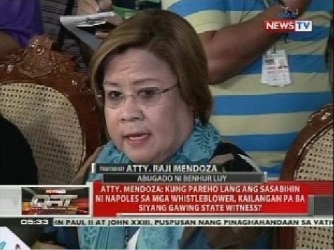 Napoles, sinabi kay DOJ Sec. De Lima na gusto niyang maging state witness sa pork barrel scam