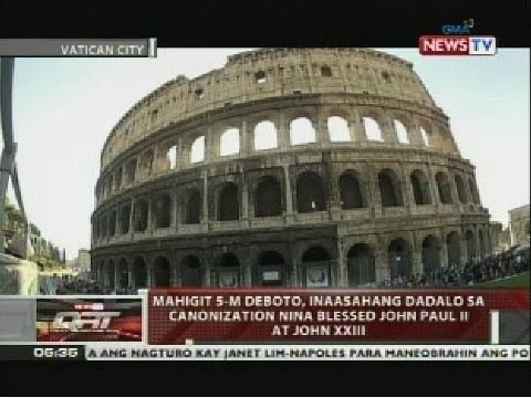 Mahigit 5-M deboto, inaasahang dadalo sa canonization nina Blessed John Paul II at John XXIII