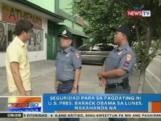 NTG: Seguridad sa pagdating ni US Pres. Obama sa Lunes, nakahanda na