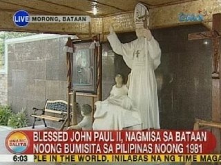 UB: Blessed John Paul II, nagmisa sa Bataan noong bumisita noong 1981