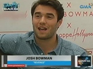 Saksi: Josh Bowman at Emily Van Camp ng "Revenge," bumisita sa pilipinas