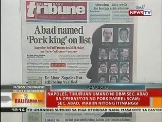 Napoles, tinuruan umano ni DBM Sec. Abad sa operasyon ng Pork Barrel Scam