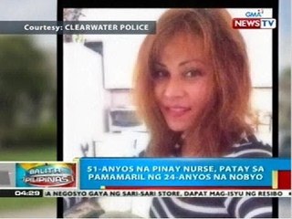 Pinay nurse, patay sa pamamaril ng kanyang Amerikanong nobyo sa Florida, U.S.A.