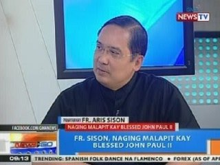 NTG: Fr. Aris Sison, naging malapit kay Blessed John Paul II