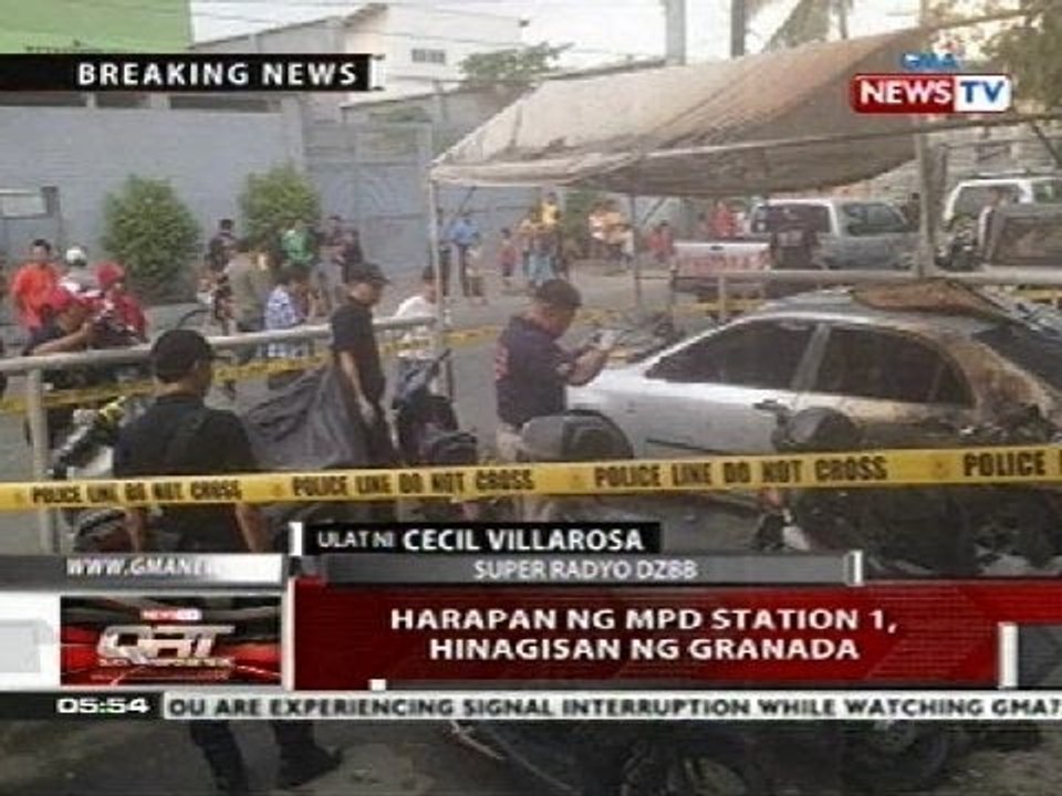 QRT: MPD Station 1, hinagisan ng granada