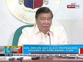 Sen. Drilon: May black propaganda kaugnay ng pork barrel scam