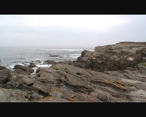 Serge Bonnoront Présente l'océan à la pointe de ST Gildas