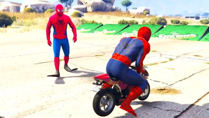 Comptines Bébé - Dessin animé francais Motos colorées et Spiderman Mcqueen Cars| Colors fo