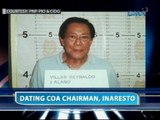 Dating COA Chairman Villar, ia-arraign sa Sandiganbayan sa Miyerkules para sa kasong plunder