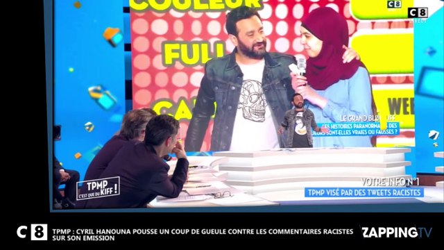 TPMP : Cyril Hanouna pousse un coup de gueule contre les commentaires racistes sur son émission (Vidéo)