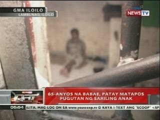 QRT: 65-anyos na babae, patay matapos pugutan ng sariling anak