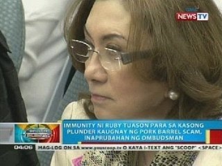 Immunity ni Ruby Tuason para sa kasong kaugnay ng pork barrel scam, inaprubahan ng Ombudsman