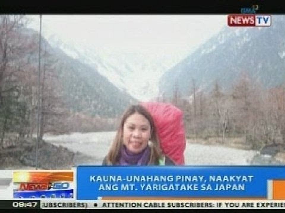 NTG: Kauna-unahang Pinay, naakyat ang Mt. Yarigatake sa Japan