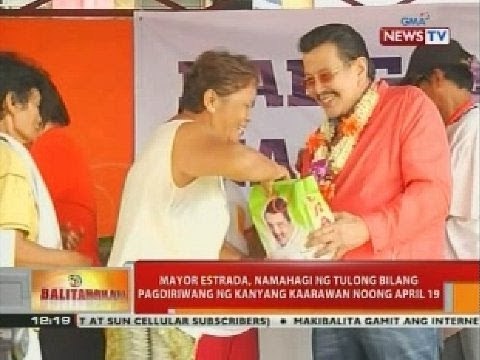 Mayor Estrada, namahagi ng tulong bilang pagdiriwang ng kanyang kaarawan noong April 19