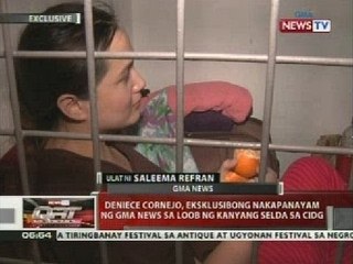 Deniece Cornejo, eksklusibong nakapanayam ng GMA News sa loob ng kanyang selda sa CIDG