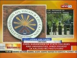 CHED: Karamihan sa state colleges and universities, hindi pasado sa kalidad ng pagtuturo