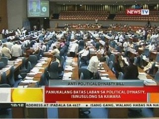 BT: Panukalang batas laban sa political dynasty, isinusulong sa Kamara