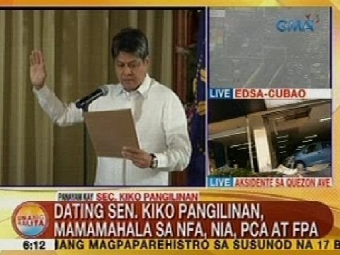 Kiko Pangilinan, itinalaga bilang Presidential Asst. for Food Security & Agricultural Modernization