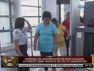 Personal na impormasyon ng mga pasahero, automatic nang masisilip ng DOJ at Immigration