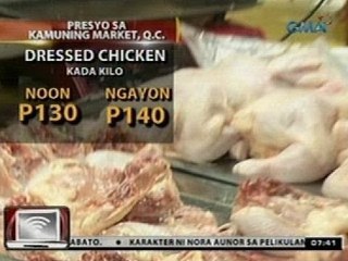 24 Oras: Presyo ng manok, tumaas ng hanggang P10/kilo