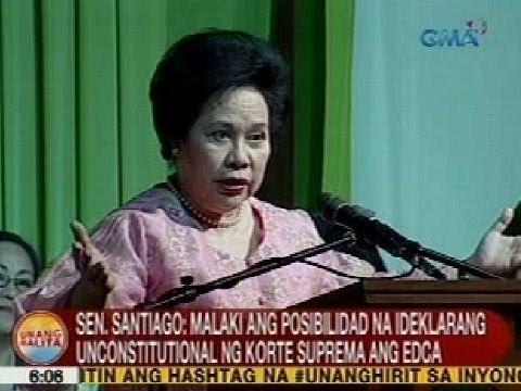 UB: Miriam: Malaki ang posibilidad na ideklarang unconstitutional ng SC ang EDCA