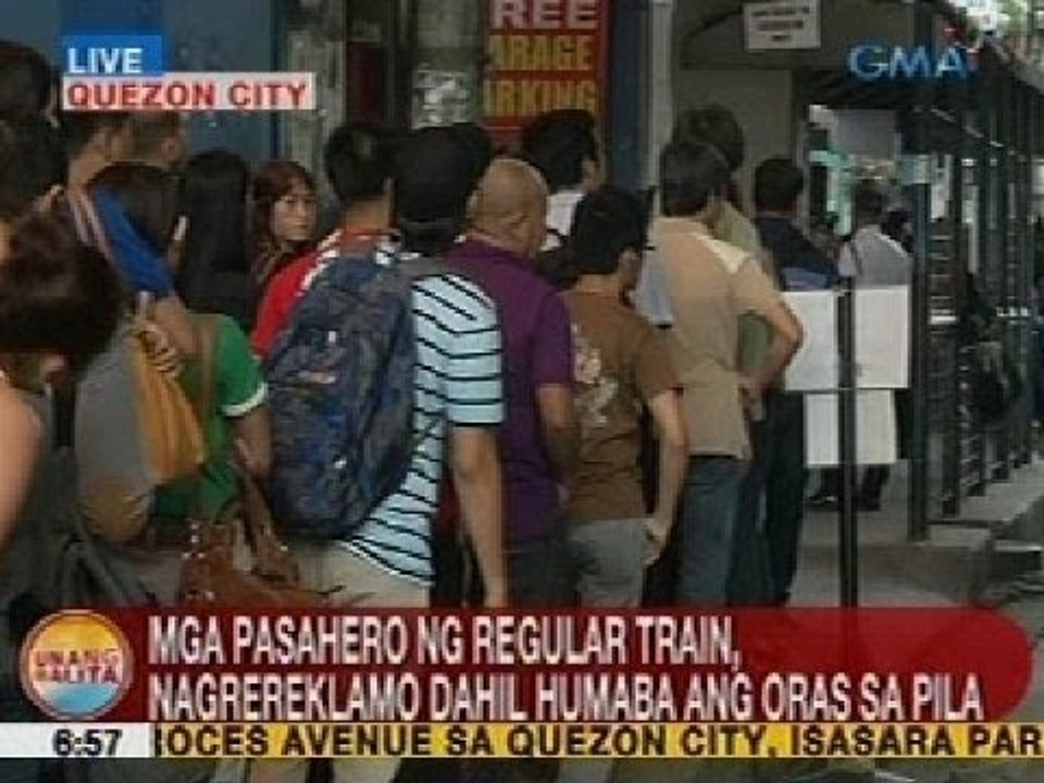 UB: Mga pasahero ng regular train ng MRT, nagrereklamo dahil humaba ang oras sa pila