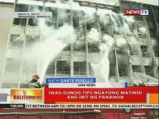 BT: Sanhi ng sunog kahapon sa isang gusali, patuloy na iniimbestigahan