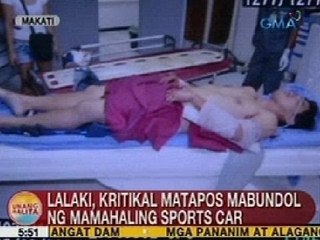 UB: Lalaki, kritikal matapos mabundol ng mamahaling sports car sa Makati