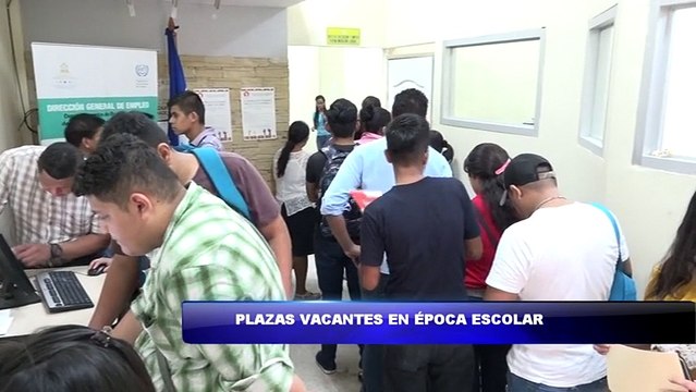 Plazas vacantes en epoca escolar