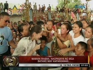 24 Oras: Marian Rivera, nagpasaya ng mga batang may kapansanan