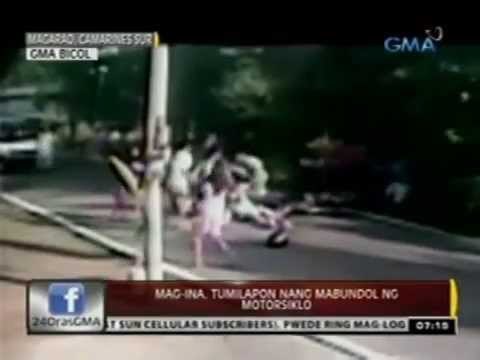 24 Oras: Mag-ina, tumilapon nang mabundol ng motorsiklo