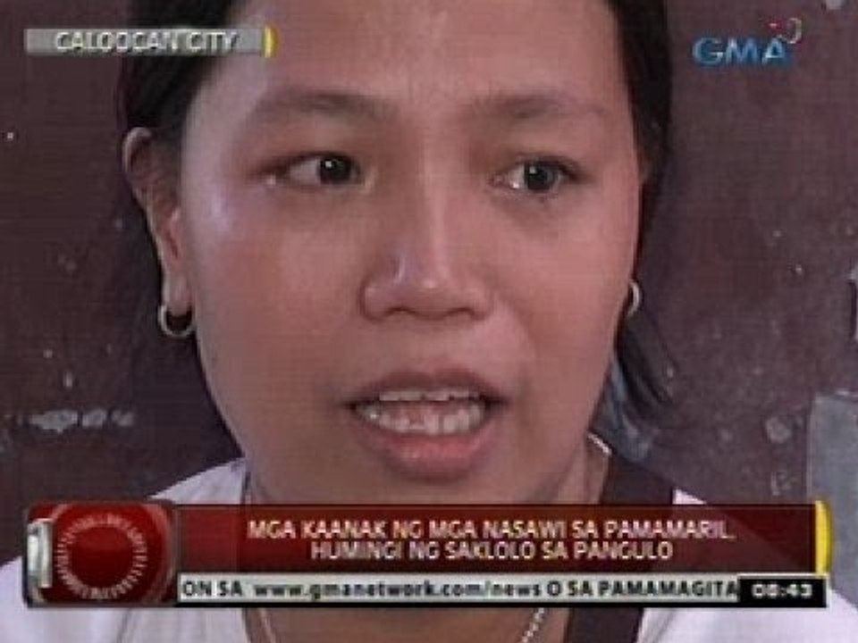 24 Oras: Mga kaanak ng mga nasawi sa walang habas na pamamaril, humingi ng saklolo sa Pangulo