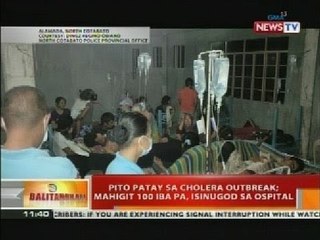 BT: Pito patay sa cholera outbreak; mahigit 100 iba pa, isinugod sa ospital