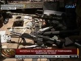 24 Oras: Matataas na kalibre ng armas at pampasabog, nasamsam sa raid sa Marawi City