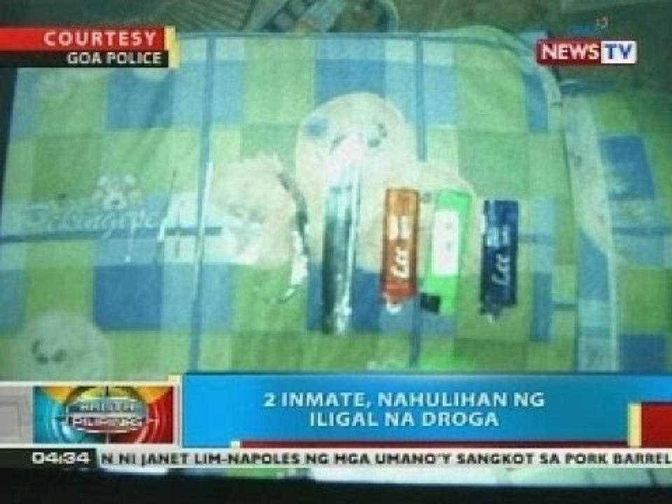 BP: 2 inmate sa Goa, Camarines Sur, nahulihan ng iligal na droga