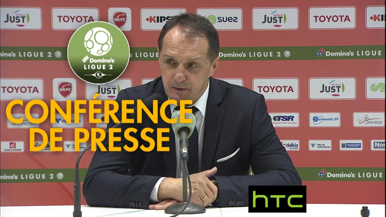 Conférence de presse Valenciennes FC - FC Sochaux-Montbéliard (2-1) : Faruk HADZIBEGIC (VAFC) - Albert CARTIER (FCSM) - 2016/2017