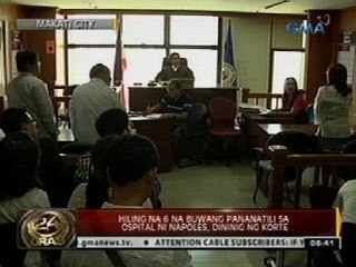 Hiling na anim na buwang pananatili sa ospital ni Napoles, dininig ng korte