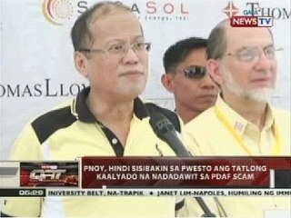 PNoy, hindi sisibakin sa pwesto ang tatlong kaalyado na nadadawit sa pdaf scam