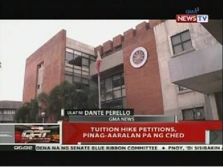Mga militante, nagprotesta sa tanggapan ng Ched laban sa napipintong tuition hike