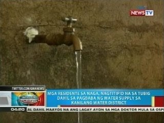 Mga residente sa Guinobatan, nag-iigib na sa fire hydrant dahil sa kakulangan sa supply ng tubig