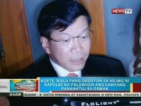 BP: Osmak: Napoles, pwede nang lumabas ng ospital dahil maayos na ang lagay