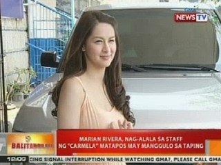 BT: Marian Rivera, nag-alala sa staff ng 'Carmela' matapos may manggulo sa taping