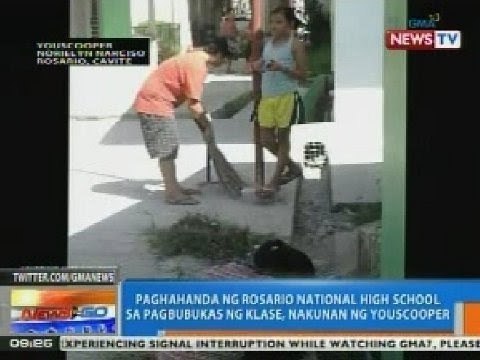 NTG: Mga mag-aaral ng Rosario National High School, naghahanda sa pagbubukas ng klase