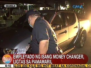 UB: Empleyado ng isang money changer sa Binondo, Maynila, ligtas sa pamamaril