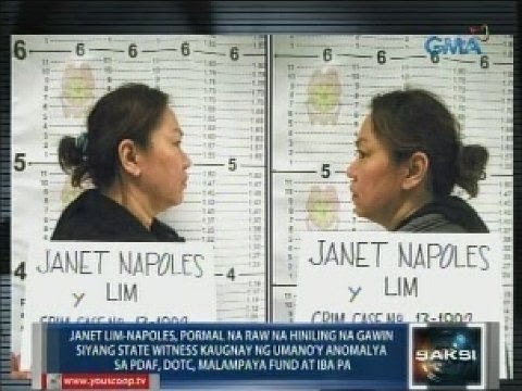 Saksi: Napoles, pormal nang hiniling na gawin siyang state witness